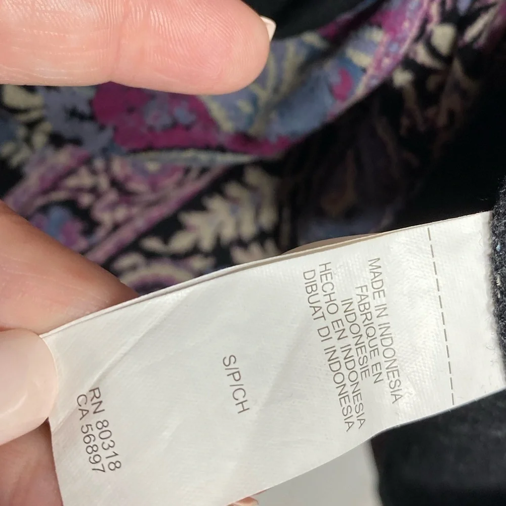 Lucky brand patterned floral shift dress size small boho - Picture 3 of 10